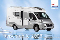 Prospekttitel Adria Reisemobile 2008