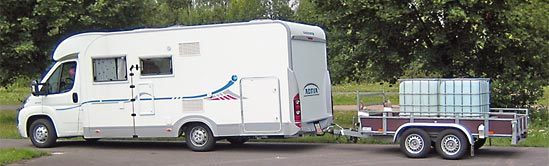 Fahrtest mit Doppelachsanhänger